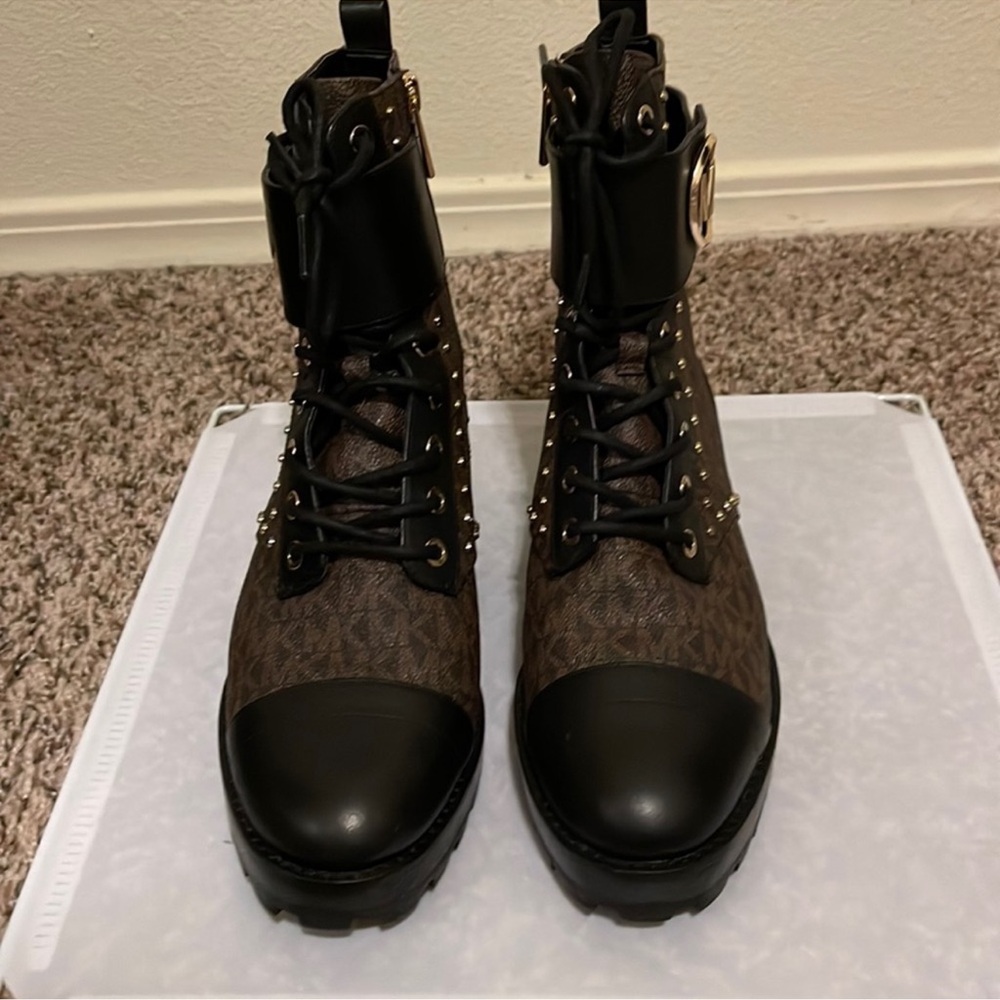 Michael kors combat boots